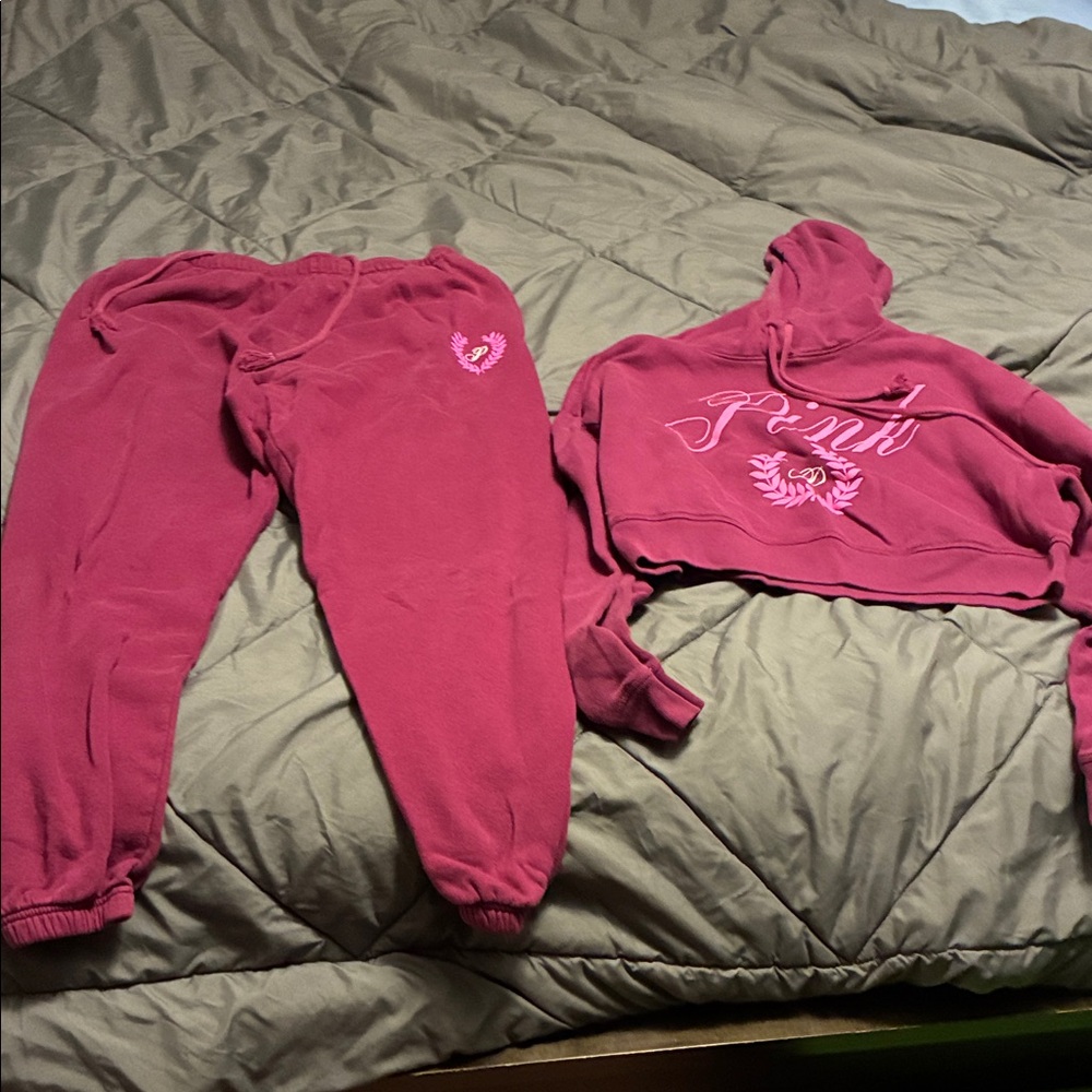 Pink Victoria’s Secret Woman’s Jogger Set